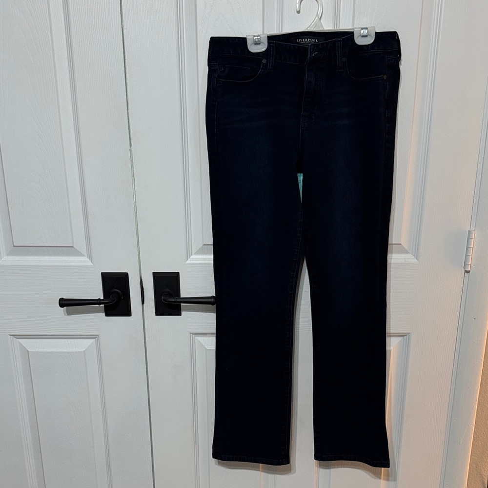 Liverpool Jeans Company Women's Deep Indigo Straight Leg Jeans